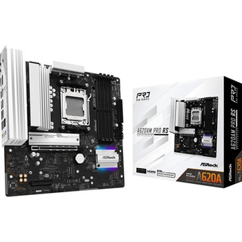 Asrock A620AM PRO RS Amd Socket Am5 Motherboard 4 X Ddr5 Dimm Slots 1 X M.2 Sock A620AM PRO RS
