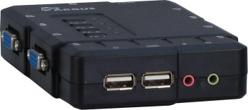 Inter-Tech 88887167 Kvm-Cs-41Ua Kvm Switch Black 88887167