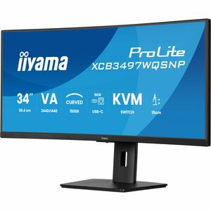 Iiyama XCB3497WQSNP-B1 34In Curved 1500R Va Lcd 120Hz Usb-C Dock XCB3497WQSNP-B1