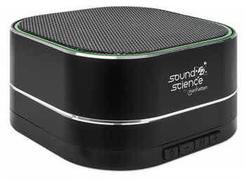 Manhattan Metallic Bluetooth Speaker Microphone Fm Radio Decent Sound Output 3W 164993