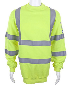 Beeswift Arc Compliant Hi Vis Sweatshirt Saturn Yellow Size XXXXL CARC8SY4XL
