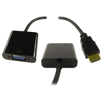 Cables Direct NLHDMI-HSV01 video cable adapter HDMI VGA D-Sub Black NLHDMI-HSV01