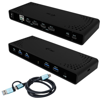I-Tec Universal Dual 4K Display Docking Station + Power Delivery 85W. Connectivi CADUA4KDOCKPDB