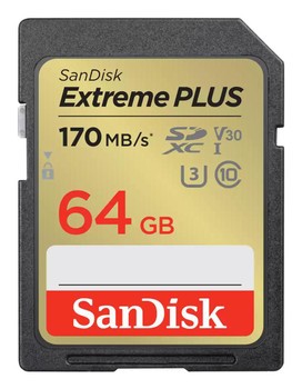 Sandisk SDSDXW2-064G-GNCIN EXTREME PLUS 64GB SDXC MEMORY SDSDXW2-064G-GNCIN