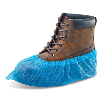 Beeswift Disposable Overshoe Covers 16" Blue Size 16 DOSB16