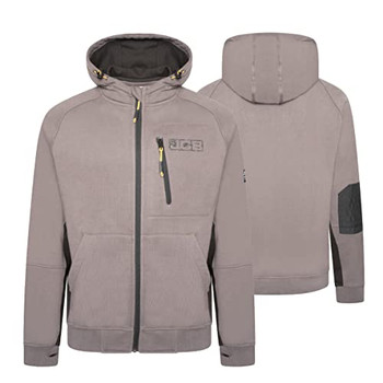 Jcb Workwear Trade Zip Thru Hoodie Grey Size 2XL DK9S-XXL