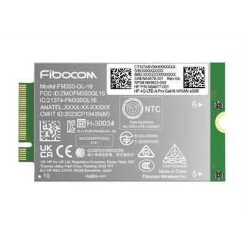 HP 4G LTE-A Pro Cat16 WWAN interface cards/adapter AM5R3AA