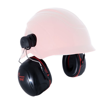 Centurion Sana Safety Helmet Mounted Ear Defenders Snr 34 Black CNSANA34