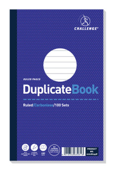 Challenge Carbonless Duplicate Book 100 Sets 210x130mm Pack of 5 100080458