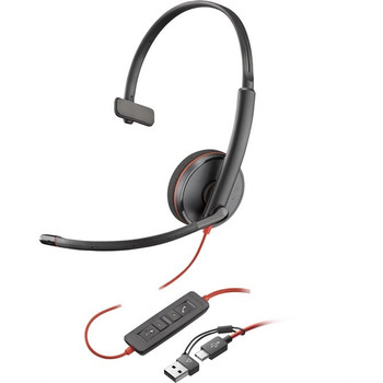 POLY 8X214A6 headphones/headset Wired Head-band Office/Call center USB Type-C Bl 8X214A6