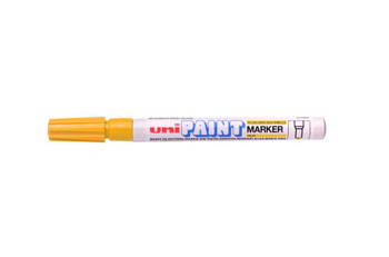 uni-ball PX-21 12 Pack Yellow Paint Marker Fine Nib 1-1.5mm 558619000