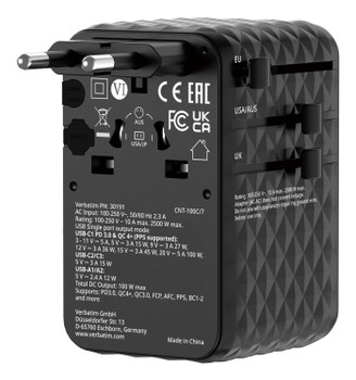 Verbatim 30191 Charge �n� Travel 100W 30191