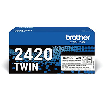 Brother TN2420 Black Toner Cartridge Twin Pack TN2420TWIN