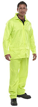 Beeswift Nylon Weatherproof Suit Saturn Yellow Size XXXXL NBDSSY4XL