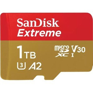 Sandisk Extreme 1 Tb Class 3/Uhs-I V30 Microsdxc 190 Mb/S Read 130 Mb/S Write SDSQXAV-1T00-GN6MA