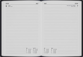 Collins A5 Desk Diary Day Per Page Black 2027 52.99-27 52.99-27