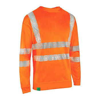 Beeswift Envirowear Hi-Vis Recyclable Sweatshirt Orange Size 3XL EWCSSOR3XL
