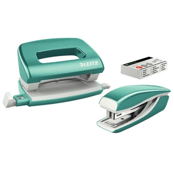 Leitz NeXXt WOW Mini Stapler and Hole Punch Set 55612051 55612051