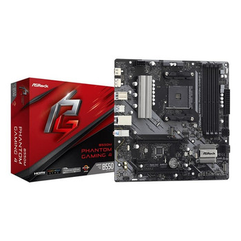 Asrock B550M Phantom Gaming 4 AMD B550 Socket AM4 Micro ATX B550M PH GAMING 4