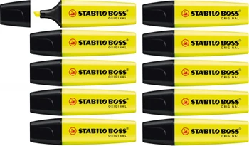 Stabilo BOSS ORIGINAL Highlighter Box of 10 Yellow BOSSHIGH10YLW