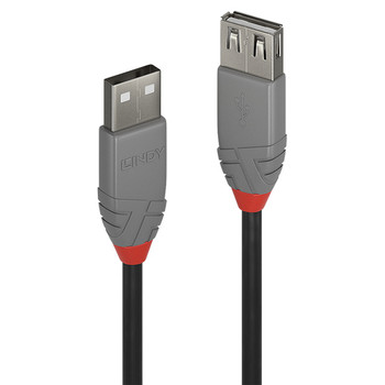 Lindy 3M Usb 2.0 Type A Extension Cable Anthra Line. Cable Length: 3 M. Connecto 36704