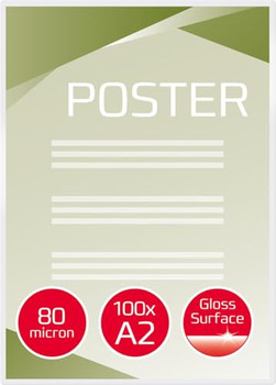 GBC IB589782 A2 Gloss 80 Mic Laminating Pouches Pack of 100 IB589782