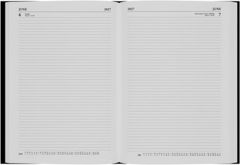 Collins A4 Desk Diary Day Per Page Blue 2027 44.60-27 44.60-27