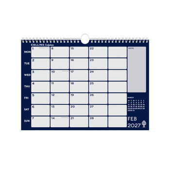 Collins Colplan A4 Memo Calendar 2027 CMCA4-27 CMCA4-27