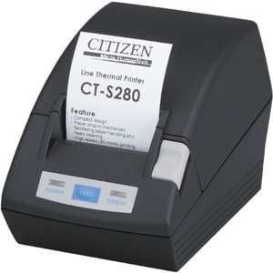 Citizen Systems Citizen Ct-S280 Desktop Direct Thermal Printer Two-Color Receipt CTS280RSEBK