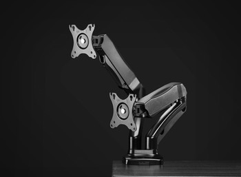 Manhattan Dual Desk Mount for Tv & Monitors Full Motion Spring for Screens 10" T 462501