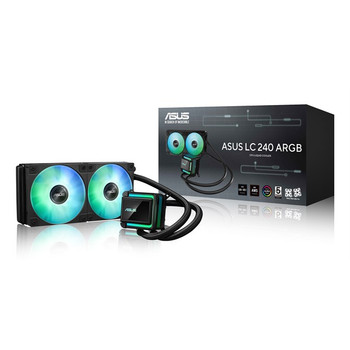 ASUS LC 240 ARGB Processor All-in-one liquid cooler 12 cm Black 1 pcs 90RC0201-B0EAY0
