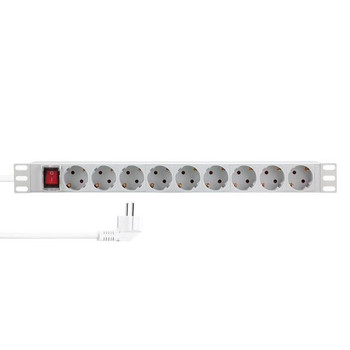LogiLink PDU9C04 19" PDU 9 x CEE 7/3 socket. PDU9C04