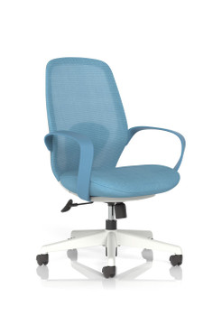DYNAMIC  Ariel Mesh Task Operator Chair with Arms Blue DDARLBLU