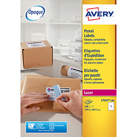 Avery L7167-100 Parcel Labels 100 sheets - 1 Label per Sheet AVERYL7167-100