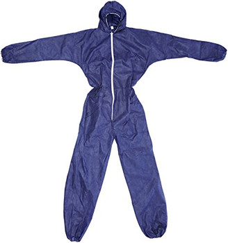 Beeswift Polprop Disposable Coverall Navy Blue Size L PDBSHNL