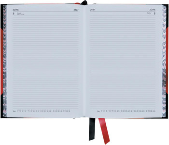 Collins A4 Desk Diary 2 Pages Day Black & Red 2027 42.15-27 42.15-27