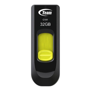 Team Group C141 USB Flash Drive 32 GB USB Type-A 2.0 Black Yellow TC14132GY01