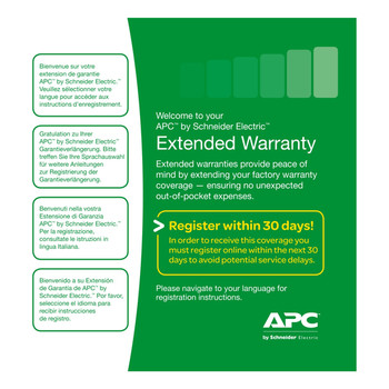 Apc Warranty Extension Service Pack for New Product Purchase 1Yr Level 05. Licen WBEXTWAR1YR-SP-05