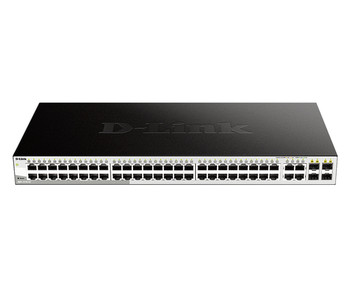 D-Link 52-Port Gigabit Smart Managed Switch Including 4 X 100/1000Mbps Combo Por DGS-1210-52