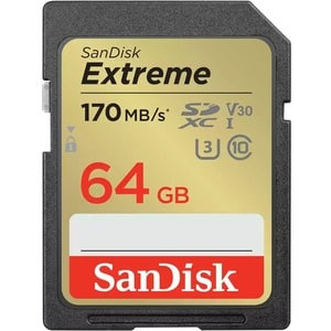 Sandisk Extreme 64B Sdxc Memory Card SDSDXV2-064G-GNCIN