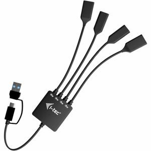I-Tec Usb-C/Usb-A Cable Hub 4 Port 2X Usb-C 2X Usb-A. Host Interface: Usb 3.2 Ge CACBLHUB2A2C