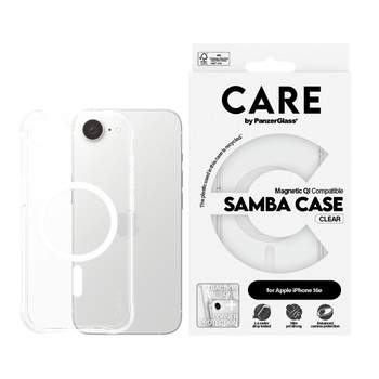 Panzer Glass Panzerglass Careôäó By ?« Samba Case Transparent W. White Qi Compat CRRFLCMG29845