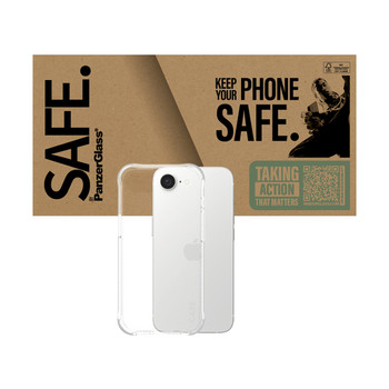 Panzer Glass Safe Case for Apple Iphone 16E Smartphone Transparent Thermoplastic SABTBCLG29845