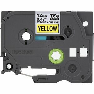 Brother P-Touch TZES631 Label Tape 12.70 Mm Width Black Yellow Polyethylene Lami TZES631