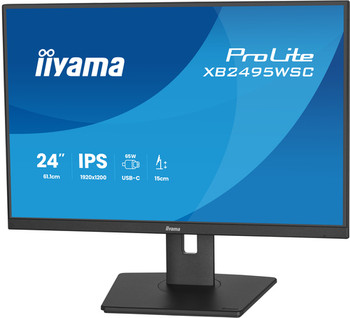 Iiyama Prolite XB2495WSC-B1 24" Class Wuxga Led Monitor 16:10 Matte Black 61.2 C XB2495WSC-B1
