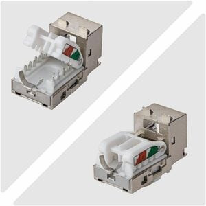Startech Shielded Cat6A Keystone Jack 10-Pack Rj45 Ethernet Keystone Jacks Stp C C6AKEYTLSTP9010PK