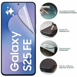 Mobilis 5H Screen Protector for Samsung Galaxy S25 Fe Clear for Amoled Smartphon 036377