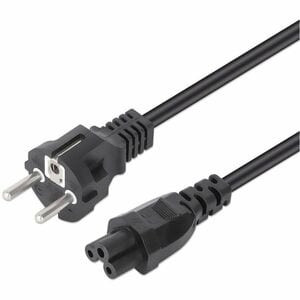 Manhattan Mains Power Cord/Cable Euro 2-Pin Cee 7/4 Scho Plug To C5 Female Clo 356602