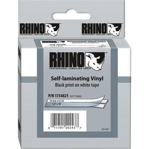 Dymo 24Mm Rhino Self-Laminating Vinyl Tape White 57 G 1734821