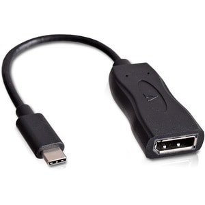 V7 V7UCDP-BLK-1E A/V Adapter V7 Black Usb-C Male To Dp Displayport Female Dongle V7UCDP-BLK-1E
